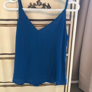Blue crop camisole